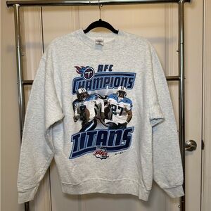 VINTAGE AFC Champions Titans Gray Sweater